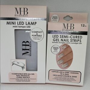 Must-Have Beauty Mini LED Lamp and Gel Nail Strips Set